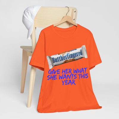 Unisex Jersey Short Sleeve Tee Butterfinger dirty shirt Adult humor Butterfinger shirt chocolate bar shirt candy shirt