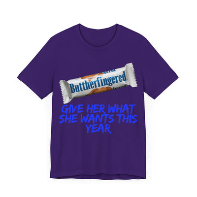 Unisex Jersey Short Sleeve Tee Butterfinger dirty shirt Adult humor Butterfinger shirt chocolate bar shirt candy shirt