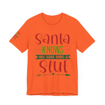 Santa Knows You're a Slut Unisex Tee