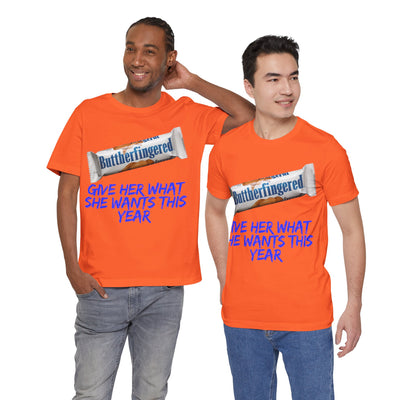 Unisex Jersey Short Sleeve Tee Butterfinger dirty shirt Adult humor Butterfinger shirt chocolate bar shirt candy shirt
