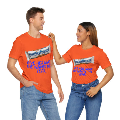 Unisex Jersey Short Sleeve Tee Butterfinger dirty shirt Adult humor Butterfinger shirt chocolate bar shirt candy shirt