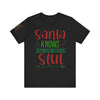 Santa Knows You're a Slut Unisex Tee