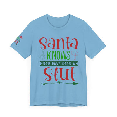Santa Knows You're a Slut Unisex Tee