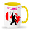 Canada day bigfoot mug
