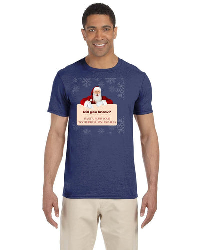 Santa rubs your toothbrush on his balls