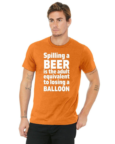A soft shirt talking about beer