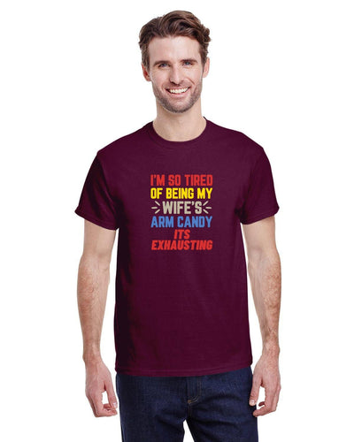 Arm candy shirt trophy husband anniversary gift funny dad shirt a funny gift for man arm candy