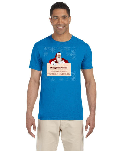 Santa rubs your toothbrush on his balls