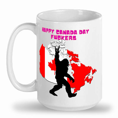 Canada day bigfoot mug