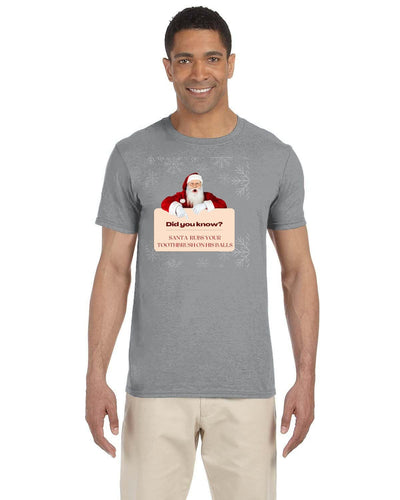 Santa rubs your toothbrush on his balls