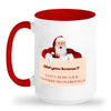 Santa rubs your toothbrush on his balls mug