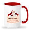 Santa rubs your toothbrush on his balls mug