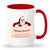 Santa rubs your toothbrush on his balls mug