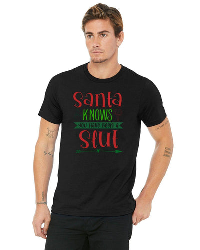 Santa slut tee shirt dirty slut Santa knows your a slut naked Santa bad Santa cunt dirty xmas cunt slut shirt about slut shaming slut