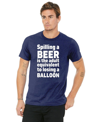 A soft shirt talking about beer