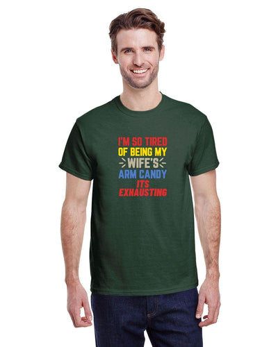 Arm candy shirt trophy husband anniversary gift funny dad shirt a funny gift for man arm candy