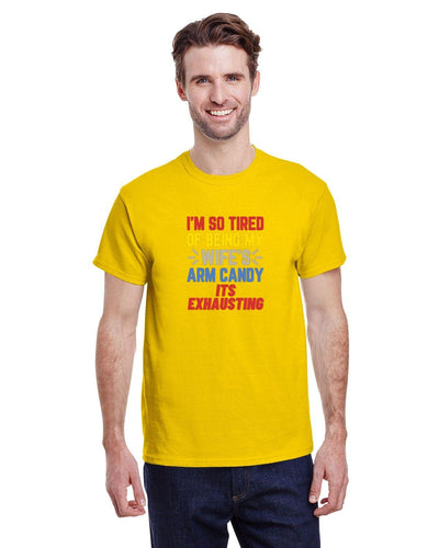 Arm candy shirt trophy husband anniversary gift funny dad shirt a funny gift for man arm candy