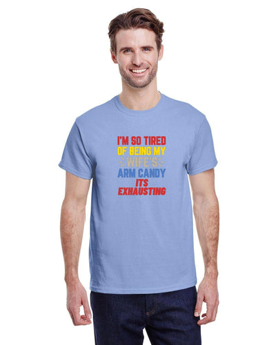 Arm candy shirt trophy husband anniversary gift funny dad shirt a funny gift for man arm candy