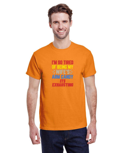 Arm candy shirt trophy husband anniversary gift funny dad shirt a funny gift for man arm candy