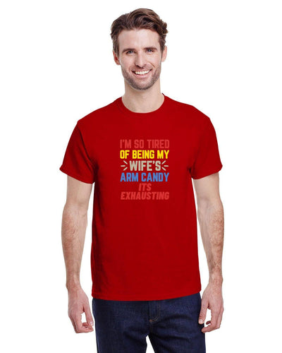 Arm candy shirt trophy husband anniversary gift funny dad shirt a funny gift for man arm candy