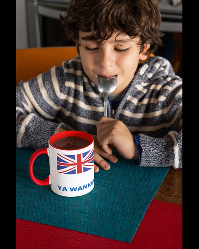 British humor mug that says wanker on it for a great gift for home or office and will love a lifetime