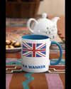British humor mug that says wanker on it for a great gift for home or office and will love a lifetime