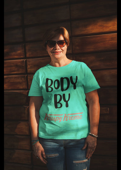 Unisex body by Donuts oversized funny Krispy Kreme shirt that come up to 5xl and will a great party shirt