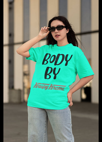 Unisex body by Donuts oversized funny Krispy Kreme shirt that come up to 5xl and will a great party shirt