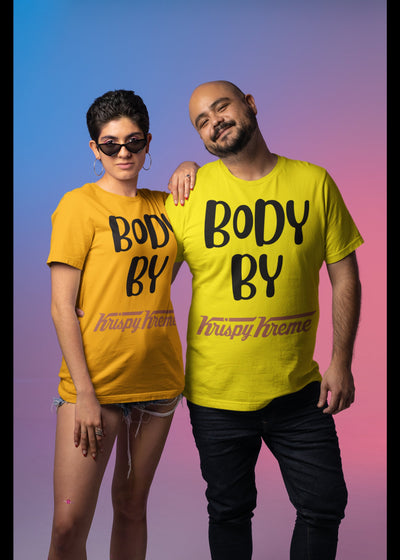 Unisex body by Donuts oversized funny Krispy Kreme shirt that come up to 5xl and will a great party shirt