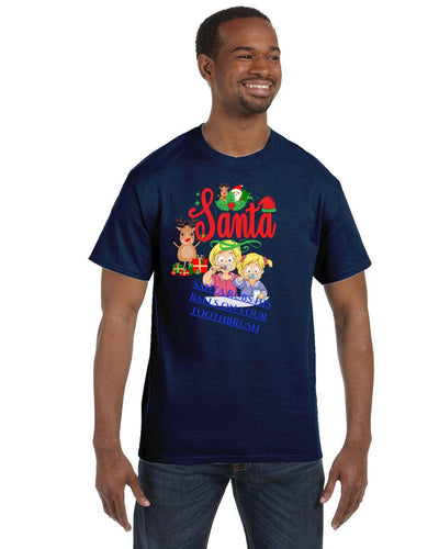 Jerzees Adult DRI-POWER® ACTIVE T-Shirt  offensive Christmas shirt dirty Xmas bad Santa shirt rude Christmas tee shirt very bad Santa