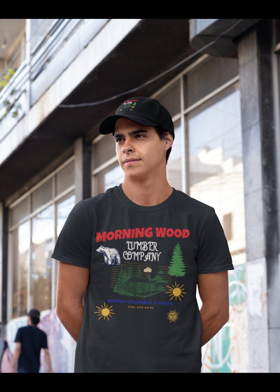 Bella + Canvas Unisex Jersey T-Shirt | 3001C Morning erection hard cock morning woody huge morning dick adult humor