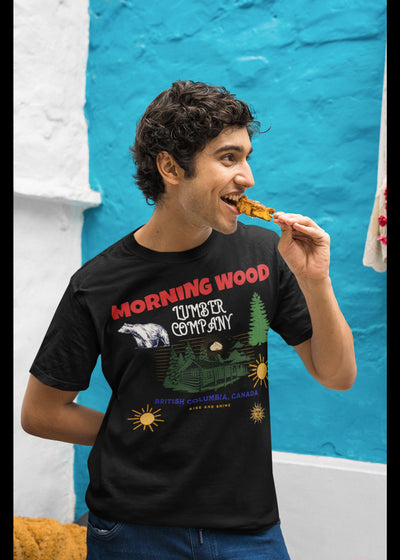 Bella + Canvas Unisex Jersey T-Shirt | 3001C Morning erection hard cock morning woody huge morning dick adult humor