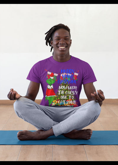 Bella + Canvas Unisex Jersey T-Shirt | 3001C adult humor Grinch asking about eating ass sucking ass eat my ass merry Xmas ass adult humor