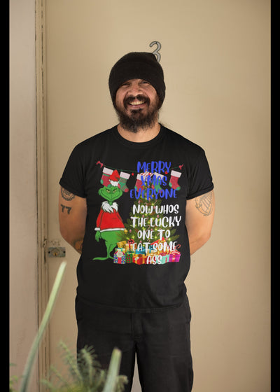 Bella + Canvas Unisex Jersey T-Shirt | 3001C adult humor Grinch asking about eating ass sucking ass eat my ass merry Xmas ass adult humor