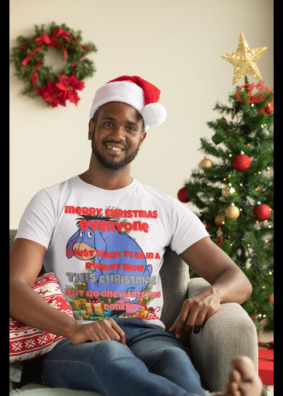 Bella + Canvas Unisex Jersey T-Shirt | 3001C Eeyore Xmas shirt Adult humor Eeyore shirt funny adult humor shirt