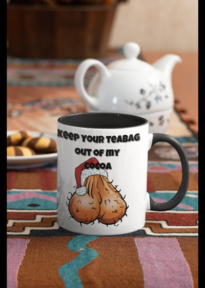 Standard size glossy ceramic mug adult humor mug adult humor Christmas mug adult humor teabaggin mug adult humor Xmas mug