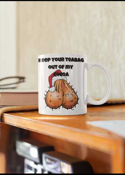Standard size glossy ceramic mug adult humor mug adult humor Christmas mug adult humor teabaggin mug adult humor Xmas mug