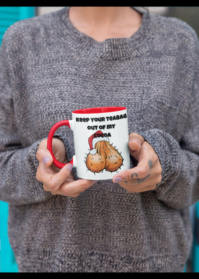 Standard size glossy ceramic mug adult humor mug adult humor Christmas mug adult humor teabaggin mug adult humor Xmas mug