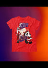 Bella + Canvas Unisex Jersey T-Shirt | 3001C Jack and mickey Christmas shirt with sports logo in back ground