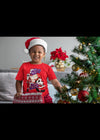 Bella + Canvas Unisex Jersey T-Shirt | 3001C Jack and mickey Christmas shirt with sports logo in back ground