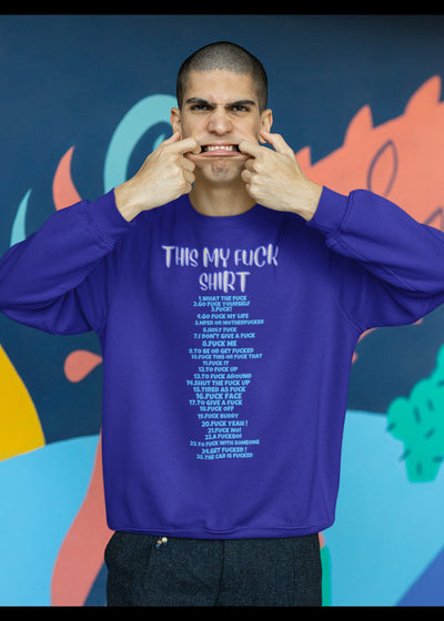 Champion 12 oz./lin. yd. Double Dry Eco Crew | S600 adult humor sweatshirt fuck shirt with over 40 fuck saying on it that's adult humor