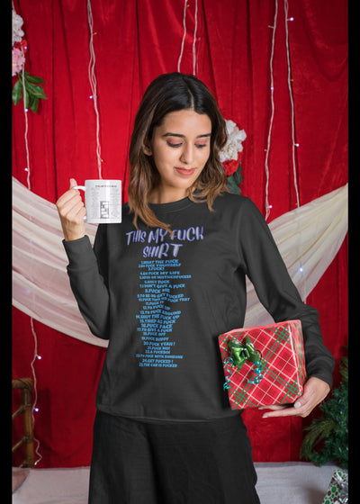 Champion 12 oz./lin. yd. Double Dry Eco Crew | S600 adult humor sweatshirt fuck shirt with over 40 fuck saying on it that's adult humor
