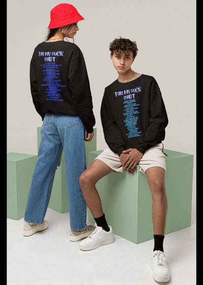 Champion 12 oz./lin. yd. Double Dry Eco Crew | S600 adult humor sweatshirt fuck shirt with over 40 fuck saying on it that's adult humor