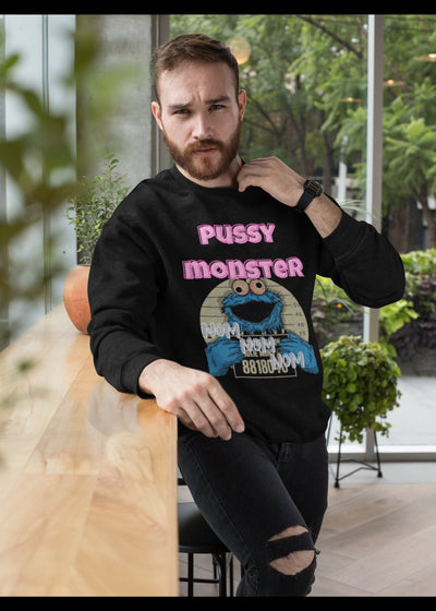 Champion 12 oz./lin. yd. Double Dry Eco Crew | S600 Pussy monster sweatshirt cookie monster sesame st cookie monster