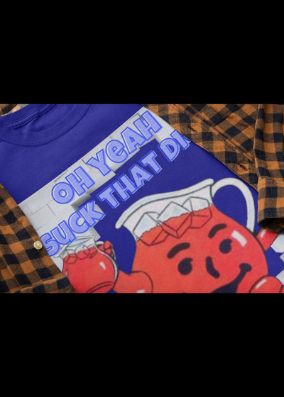 Bella + Canvas Unisex Jersey T-Shirt | 3001C Get cheered on by Kool Aid Guy for getting your dick sucked adult humor fun cock sucker