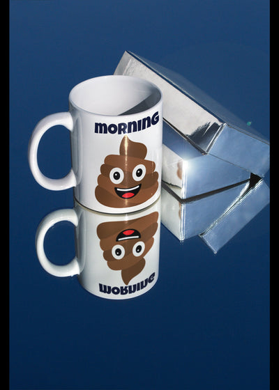Standard size glossy ceramic mug Poop Emoji mug fuck off or good morning poop emoji mug adult humor mug adult humor gift