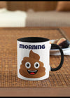 Standard size glossy ceramic mug Poop Emoji mug fuck off or good morning poop emoji mug adult humor mug adult humor gift