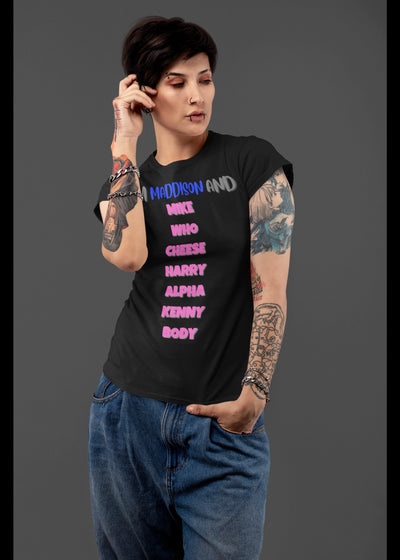 Bella + Canvas Unisex Jersey T-Shirt | 3001C Custom name shirt personalized name shirt adult humor dirty adult humor silly saying