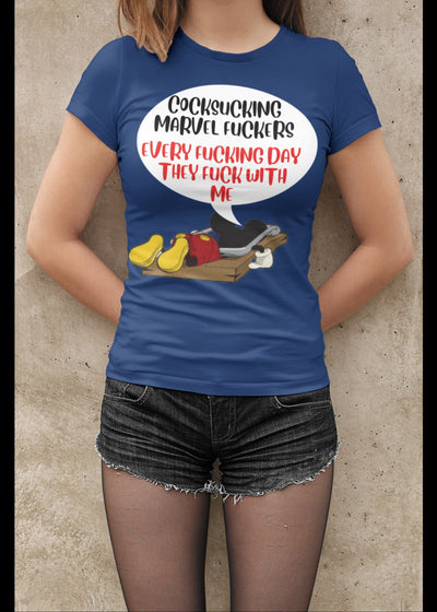 Bella + Canvas Unisex Jersey T-Shirt | 3001C Micky mouse trap Marvel fuck shirt adult humor fuck shirt super hero