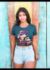 Bella + Canvas Unisex Jersey T-Shirt | 3001C Jack and mickey Christmas shirt with sports logo in back ground